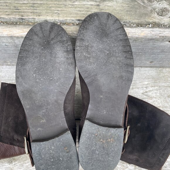 Brown Suede Booties - Size 8 - Picture 5 of 6